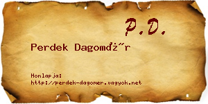 Perdek Dagomér névjegykártya